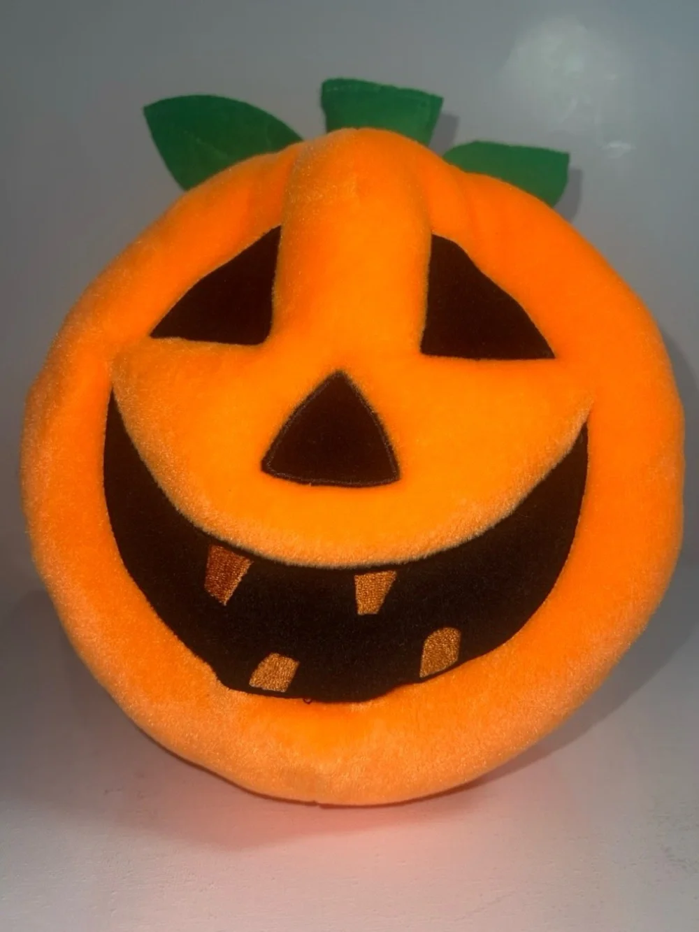 Toy Factory Halloween Jack-O'-Lantern Pumpkin Plush 10.5